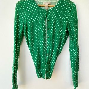 Banana Republic Green Sweater Cardigan Size S